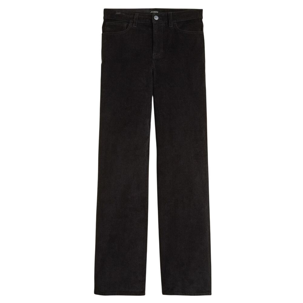 J.Crew Wide-Leg Black Corduroy Pants Size 29